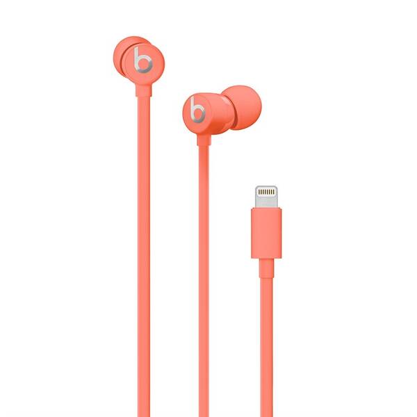 Sluchátka Beats urBeats3 s Lightning konektorem - korálově červená 

