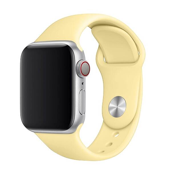 Řemínek FIXED Silicone Strap na Apple Watch 38/40/41 mm - světle žlutý 

