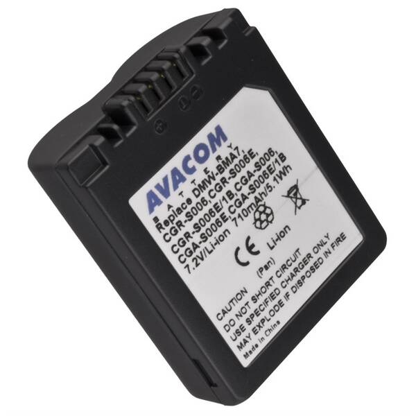 Baterie Avacom Panasonic CGA-S006/DMW-BMA7/Leica BP-DC5 Li-Ion 7,2V 710mAh 

