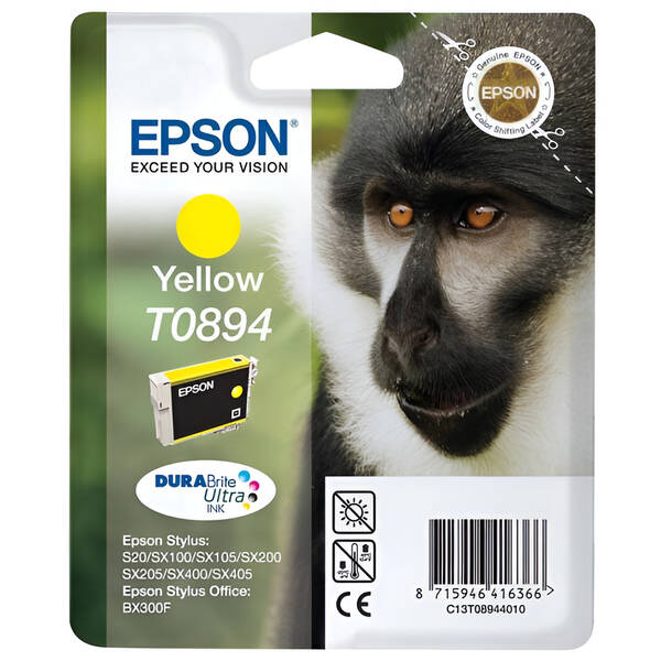 Inkoustová náplň Epson T0894, 3,5 ml žlutá

