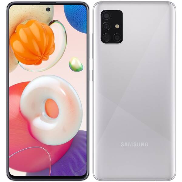 Mobilní telefon Samsung A51 stříbrný


