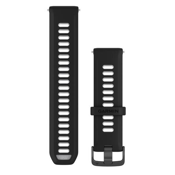 Řemínek Garmin Quick Release (20 mm), stříbrná přezka černý


