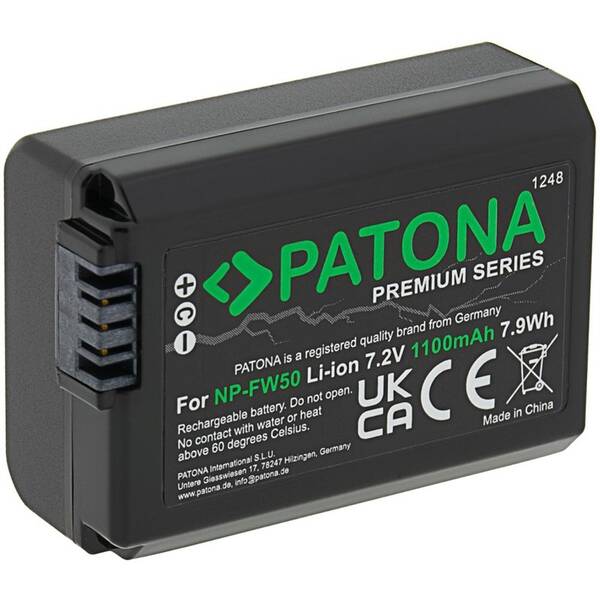 Baterie PATONA pro Sony NP-FW50 1100mAh Li-Ion PREMIUM 

