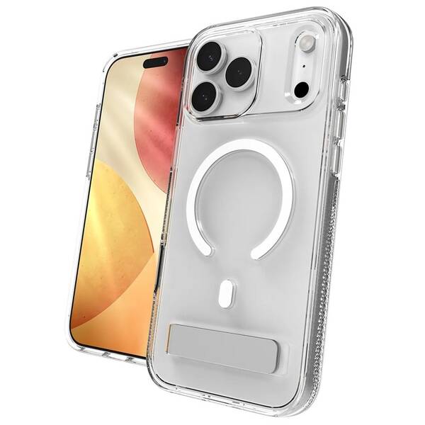 Kryt na mobil ZAGG Crystal Palace Snap Kickstand Camera Button na Apple iPhone 18 Pro / 17 Pro průhledný

