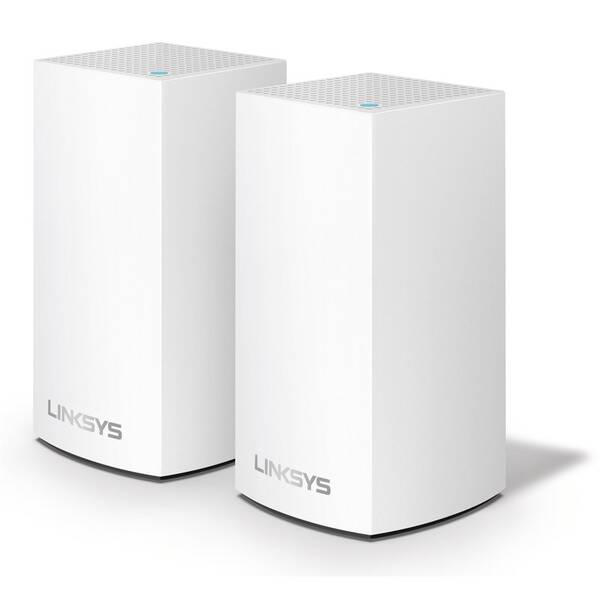 Přístupový bod (AP) Linksys Velop Mesh Wi-fi System, Small Factor Dual-Band, 2-Pack bílý

