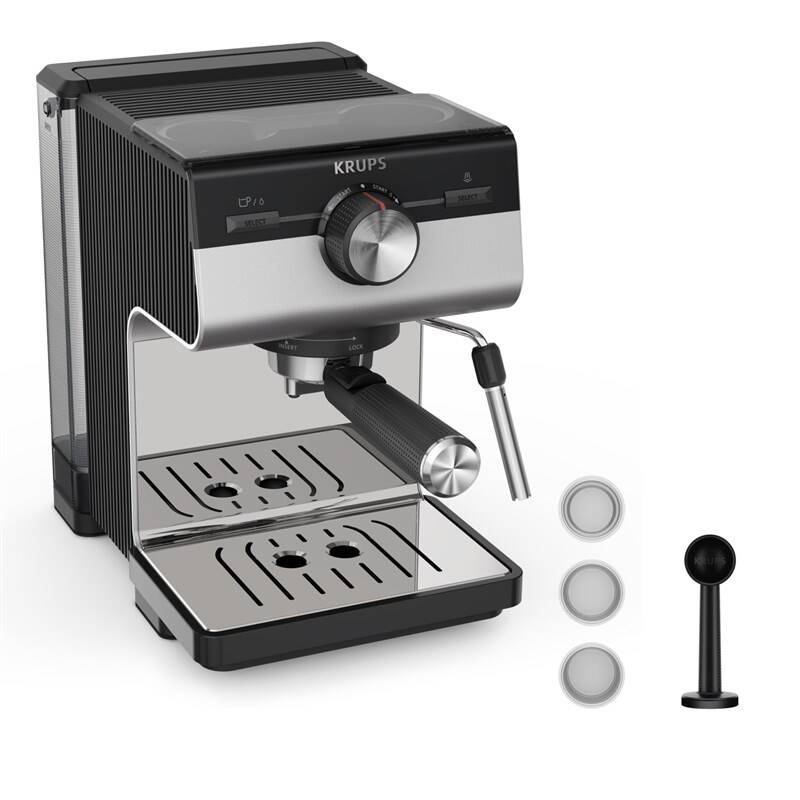Pákový kávovar Krups XP384E10 Authentic+ C90 nerez