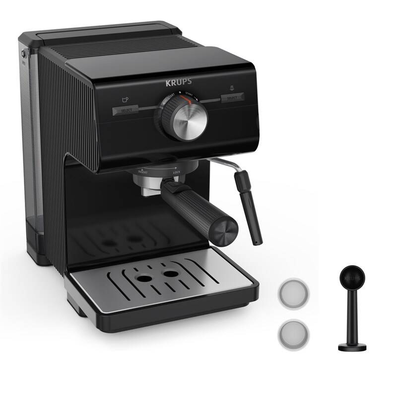 Pákový kávovar Krups XP381810 Authentic C50 černý