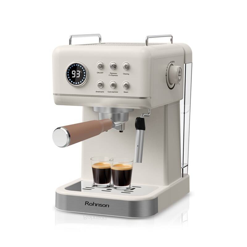 Pákový kávovar Rohnson R-98036 Hot &amp; Cold krémový