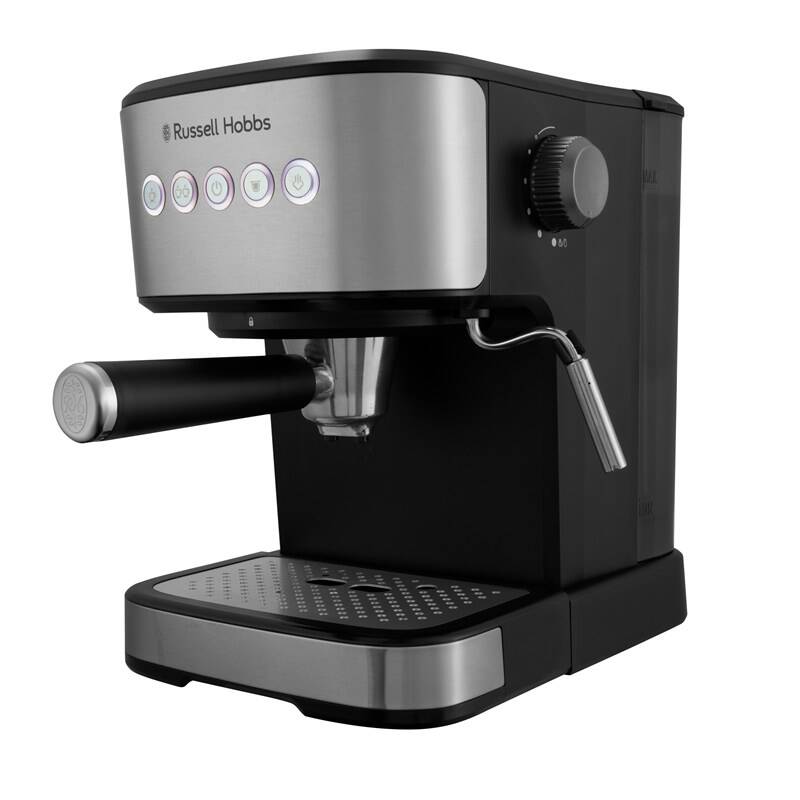 Pákový kávovar RUSSELL HOBBS Heaton 28700-56 černý/nerez