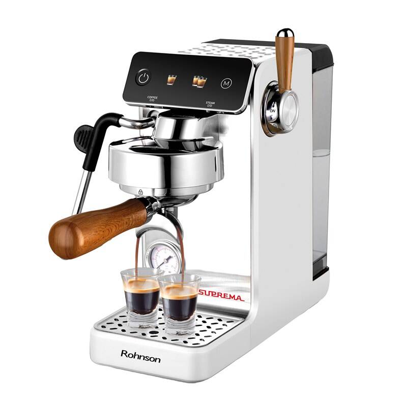 Pákový kávovar Rohnson R-98300 Suprema stříbrná barva