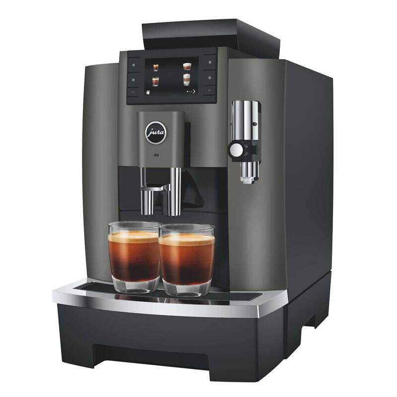 Automatický kávovar Jura W8 Dark Inox šedý