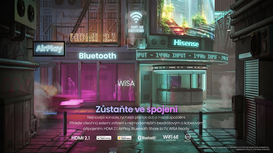 Televize Hisense 65U7KQ Televize Hisense 65U7KQ, Advanced Connectivity