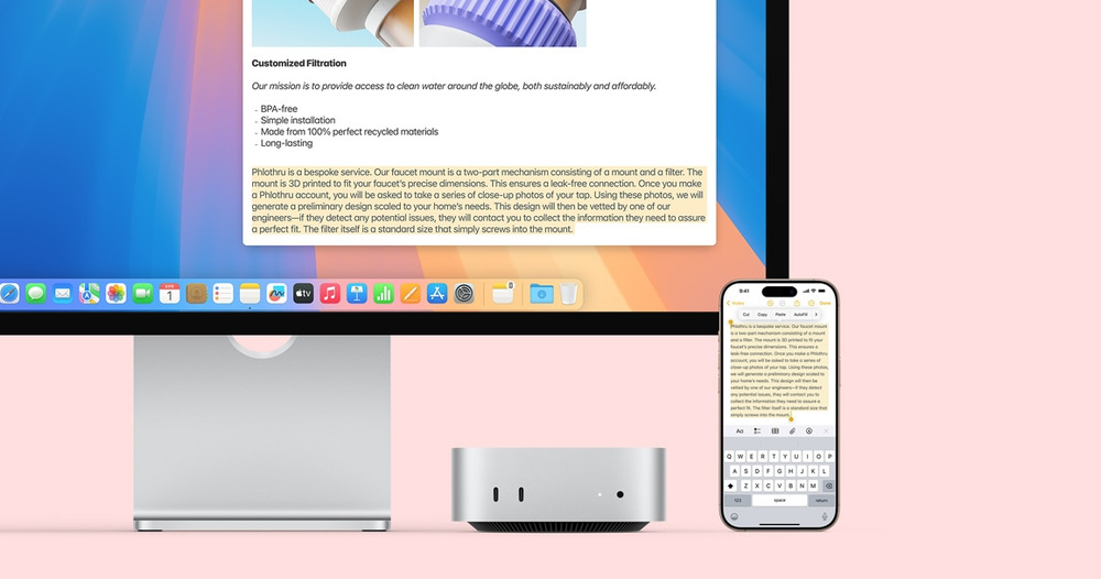 PC mini Apple Mac mini M6 12× CPU, 12× GPU, 16 GB, 256 GB Apple Mac mini sází i na dokonalé propojení s iPhony