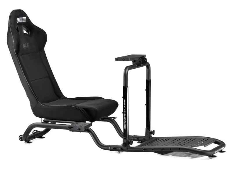 Závodní kokpit Next Level Racing RC Foldable Simulator Cockpit v černém provedení.