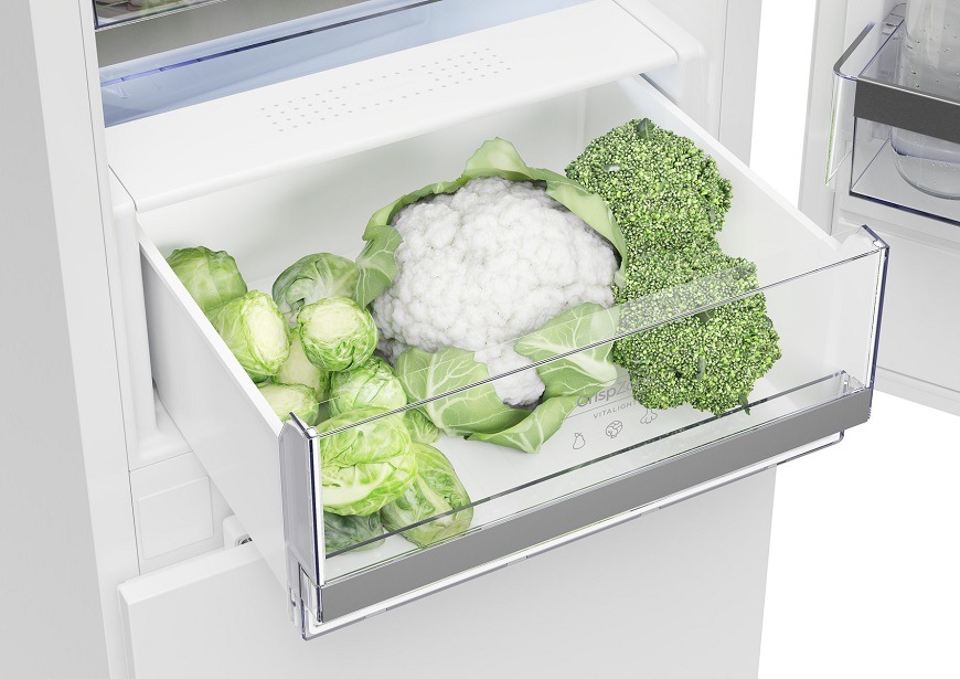 Jednodveřová chladnička s mrazničkou Gorenje RB585DW4, bílá, Zeleninová zásuvka CrispZone