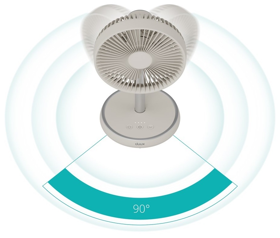 Ventilátor Duux DXCF92 Rize Flex, greige šedý DUXDXCF92_07