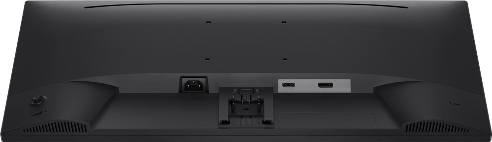 Monitor Dell SE2726D černý Zadní strana monitoru Dell s VESA uchycením, napájecím vstupem a konektory HDMI a DisplayPort ve spodní části.