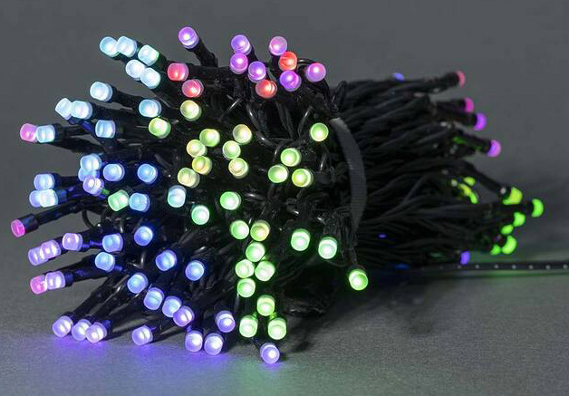 Vánoční osvětlení Nedis SmartLife LED, Wi-Fi, RGB, 168 LED, 20 m, Android / IOS