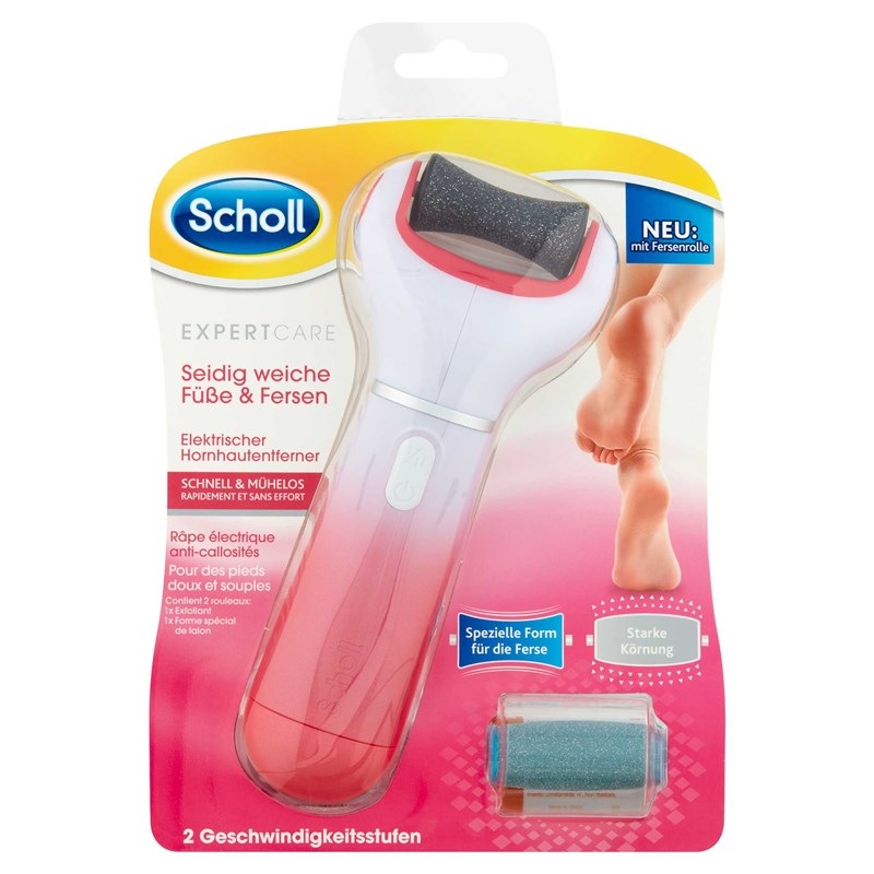 Elektrický pilník na chodidla Scholl Velvet Smooth s diamantovými krystalky růžová
