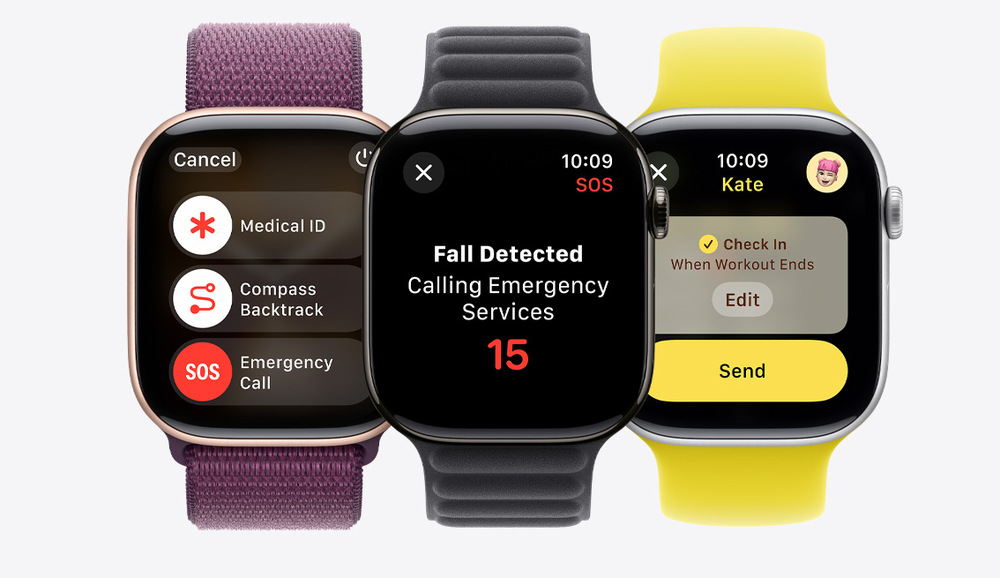 Chytré hodinky Apple Watch Series 10 GPS + Cellular 46mm pouzdro ze zlatého titanu - hvězdně bílý sportovní řemínek - M/L