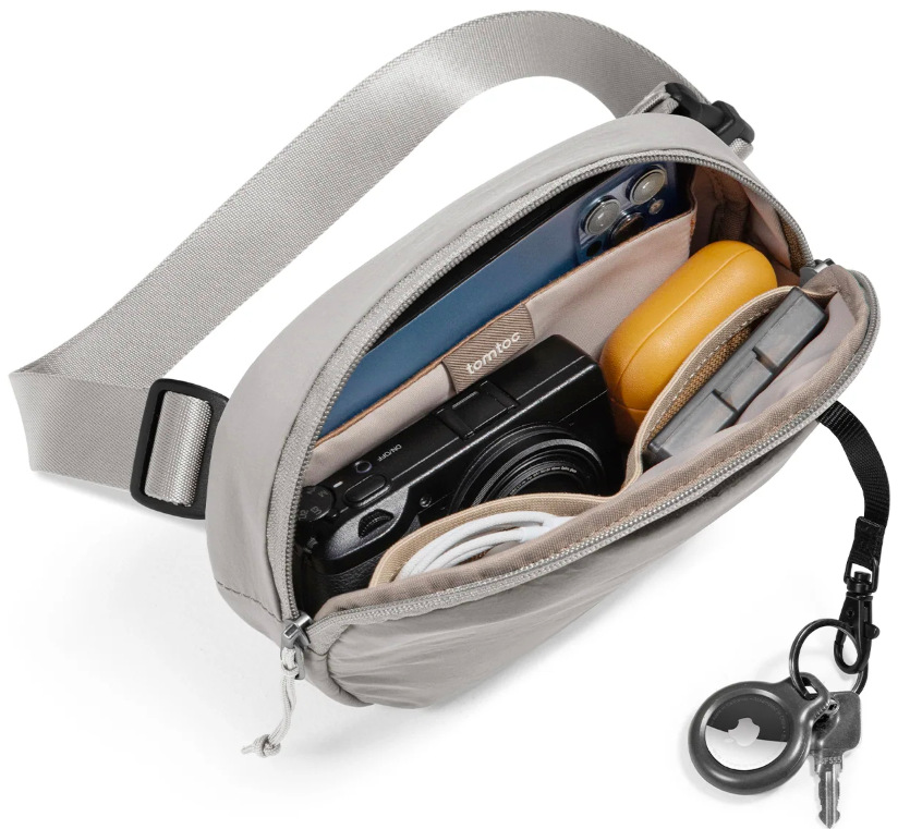 Ledvinka tomtoc SlingBean - T32 Belt Bag - šedá
