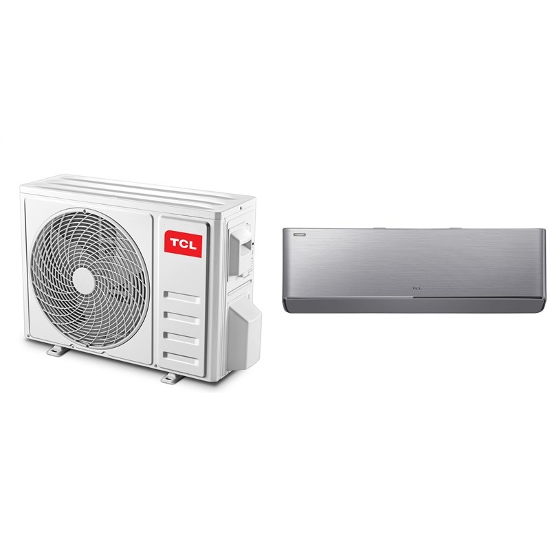 Set TCL splitová klimatizace TAC-12CHSD/FAI + SN12C7S0 Fresh, stříbrná barva