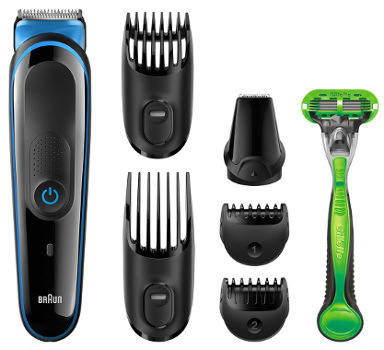 Zastřihovač multifunkční Braun MGK 3040 černý/modrý