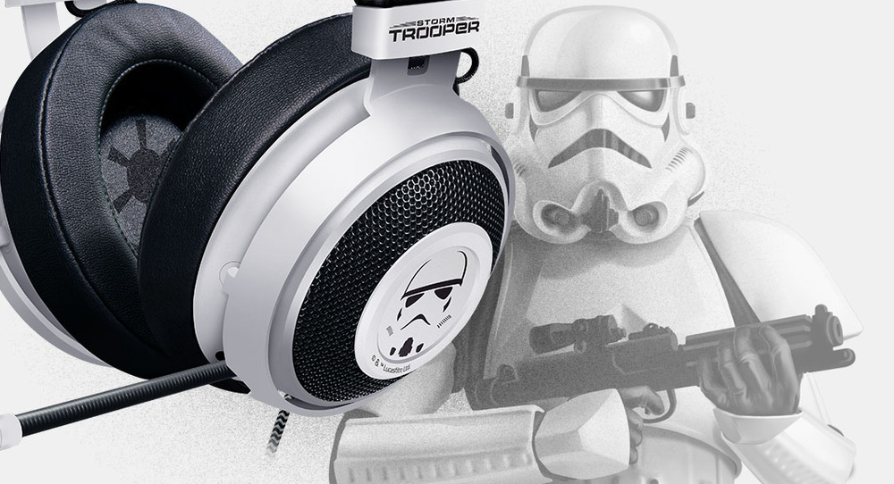 Headset Razer Kraken - Stormtrooper Ed. černý/bílý Headset Razer Kraken - Stormtrooper Ed. černý/bílý