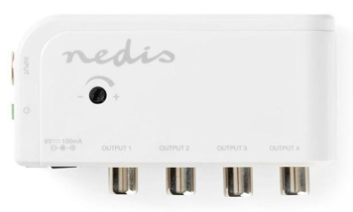 Zesilovač Nedis CATV, Max. zesílení 10 dB, 50–790 MHz, 4 Výstupy, IEC