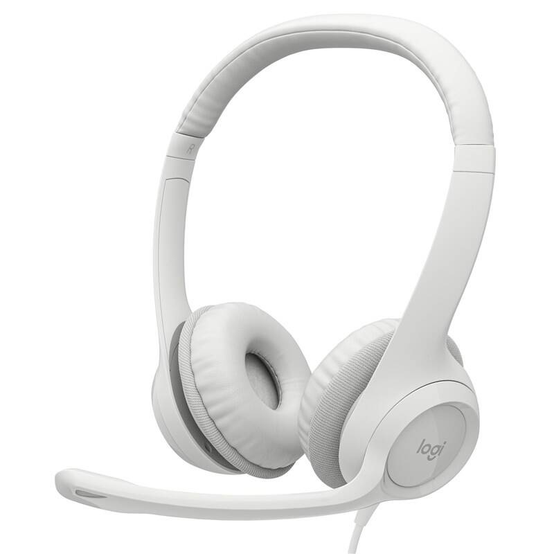 Headset Logitech H390 USB bílý