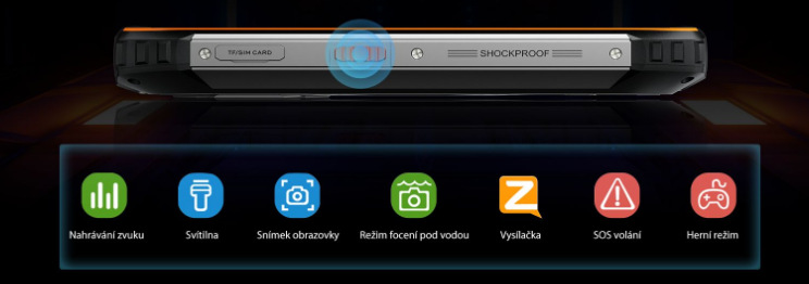 Mobilní telefon iGET Blackview GBV9300 - Laser Orange Mobilní telefon iGET Blackview GBV9300 - Laser Orange