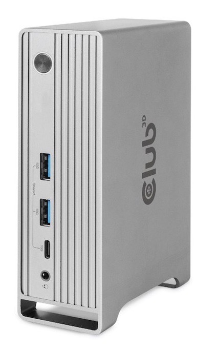 Dokovací stanice Club3D USB-C, Triple Display DP 1.4, PD Charging Dock 120 W šedá