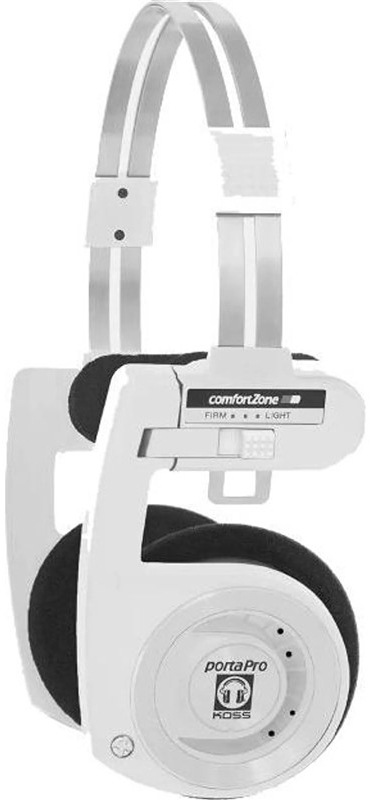 Oblouková sluchátka Koss Porta Pro Wireless 2.0, bílá barva