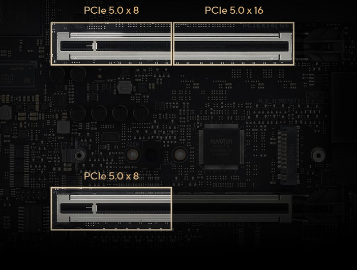 Asus Pro WS Z890-ACE SE podporuje PCIe 5.0