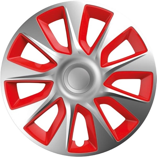 Kryt kol Versaco Stratos silver/red 15" sada 4ks