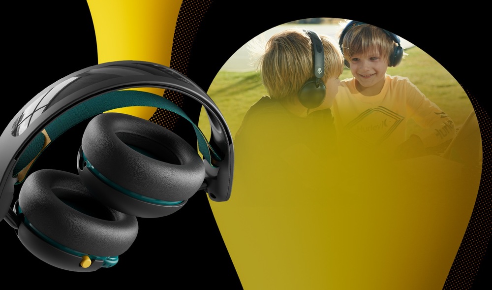 Sluchátka Skullcandy Grom Wireless Kids černá Skullcandy Grom Wireless Headphones for Kids