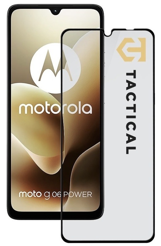 Tvrzené sklo Tactical pro telefon Motorola Moto G06 a G06 Power, profil 0,33 mm