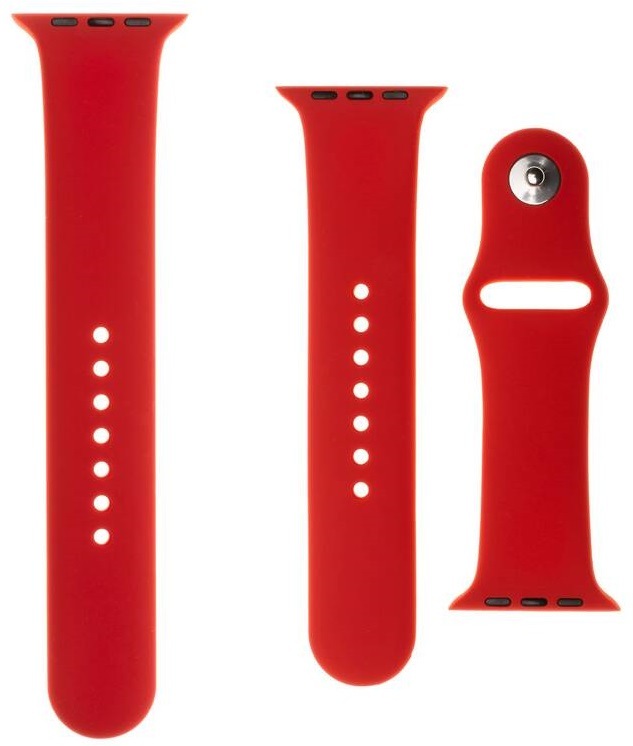 Řemínek FIXED Silicone Strap na Apple Watch 38/40/41 mm červený