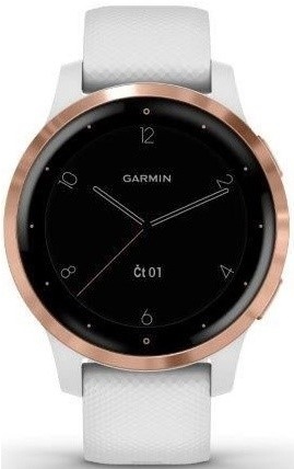 GPS hodinky Garmin vívoactive4S RoseGold/White - ZÁNOVNÍ - 12 měsíců záruka