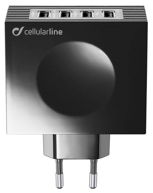 Nabíječka do sítě CellularLine Quad Ultra 4 x USB, 21W/4.2 A černá Nabíječka do sítě CellularLine Quad Ultra 4 x USB, 21W/4.2 A černá