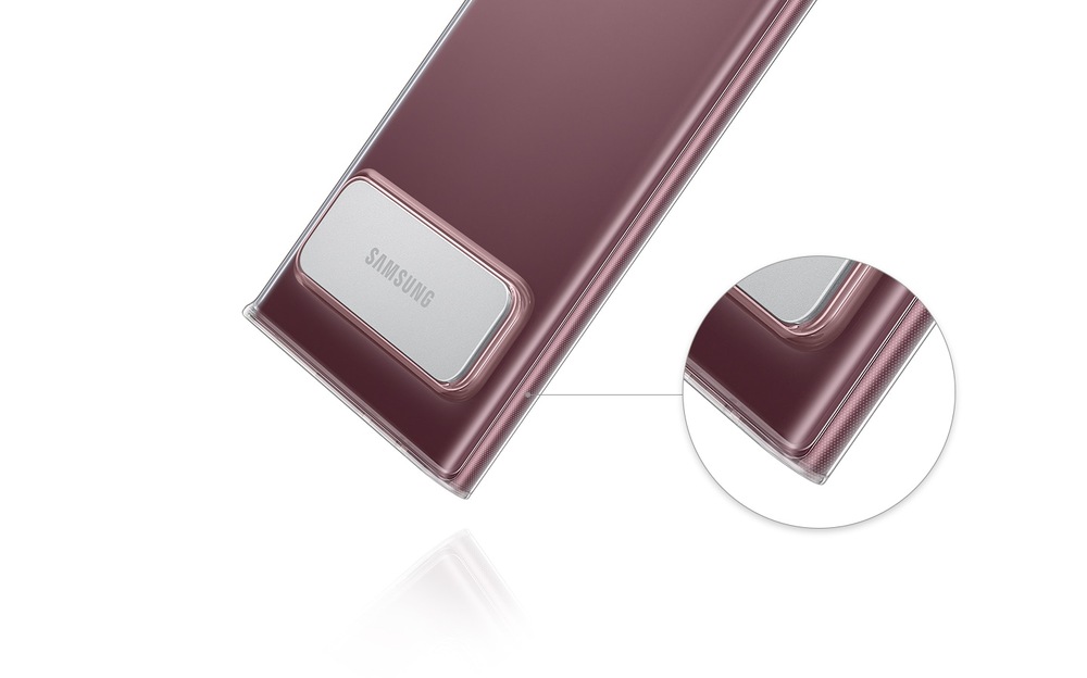 Kryt na mobil Samsung Clear Standing na Galaxy S22 Ultra průhledný