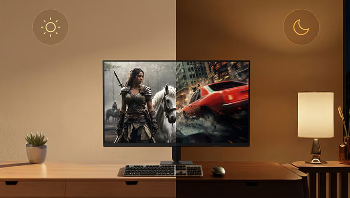 Monitor LG 32U701SB-B černý LG 32U701SB-B umí i automatickou regulaci jasu