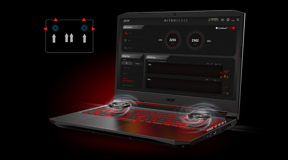 Notebook Acer Nitro 5 (AN517-51-553L) černý