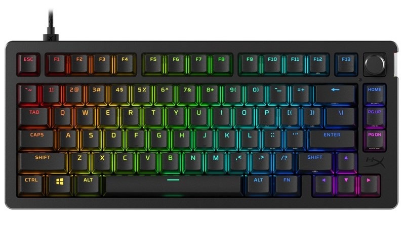 Klávesnice HyperX Alloy Rise 75, US layout černá