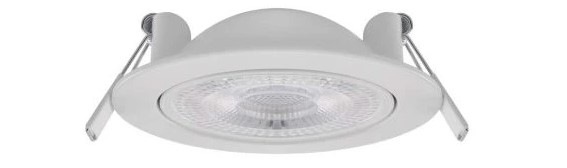 Vestavné svítidlo EMOS Geri 6,5W, 10cm, 780lm, teplá-studená bílá bílé LED SVÍTIDLO GERI VES. KR 6,5W 780LM IP20 CCT B