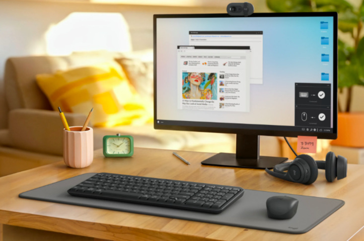 Klávesnice s myší Logitech MK250 US layout grafitová Klávesnice s myší Logitech MK250 US, 2.4GHz/BT - grafitová