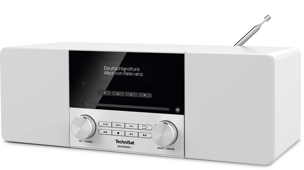 Radiopřijímač DAB+/CD Technisat DIGITRADIO 3 bílý