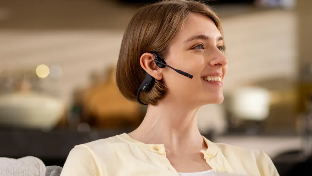 Sluchátka Shokz OpenComm2 UC (2025), USB-A, Bluetooth černá