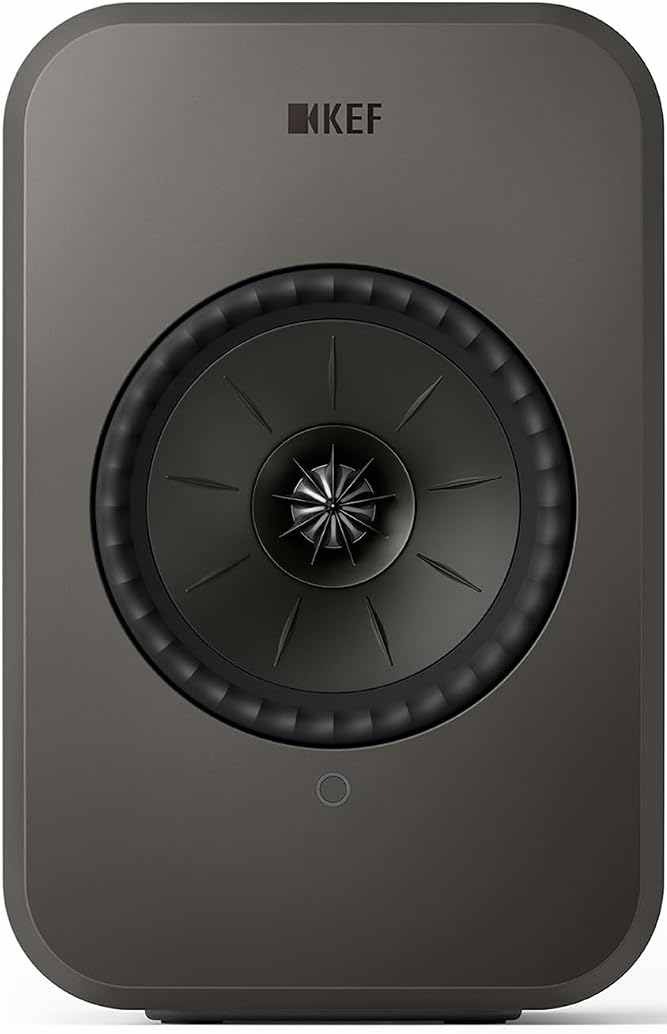 Detail čelního pohledu na reproduktor KEF LSX II LT