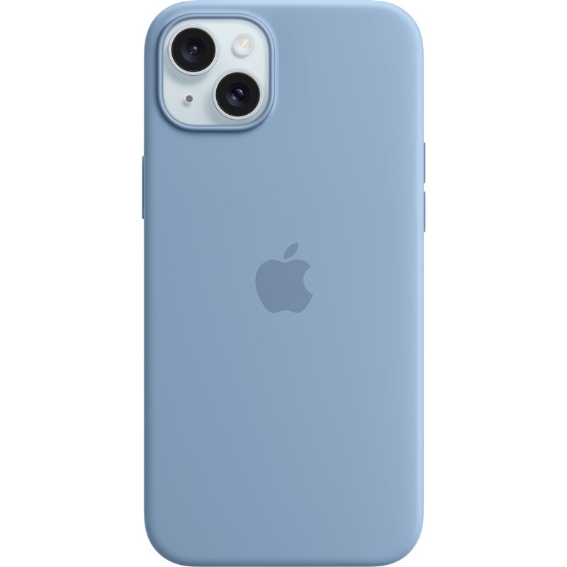 Kryt na mobil Apple Silicone Case s MagSafe pro iPhone 15 Plus - ledově modrý
